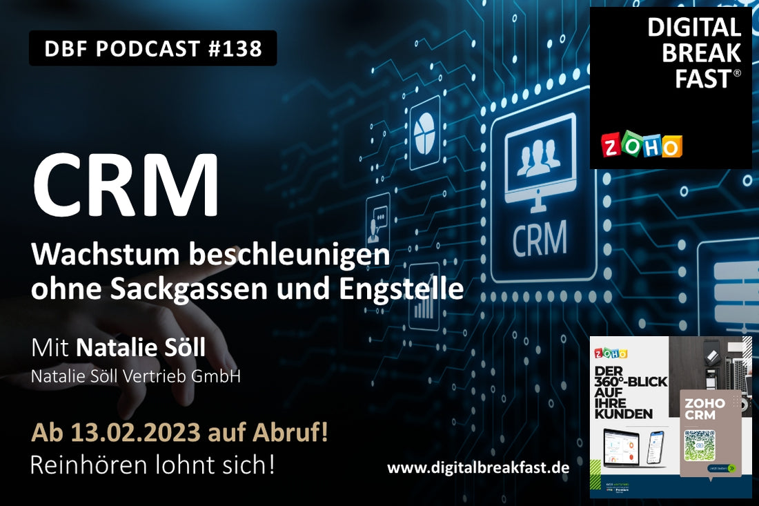 PODCAST EPISODE 138 | CRM - Wachstum beschleunigen ohne Sackgassen und Engstelle