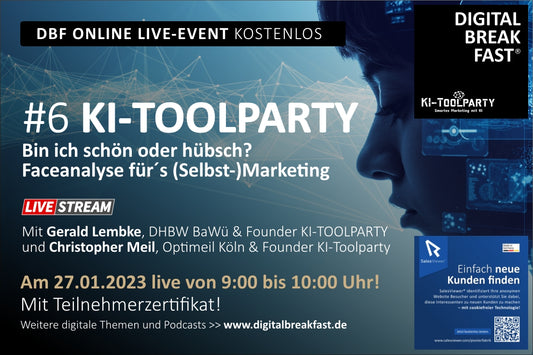 PODCAST EPISODE 131 | KI-TOOLPARTY Teil 6 "Bin ich schön oder hübsch? Faceanalyse für´s (Selbst-)Marketing"