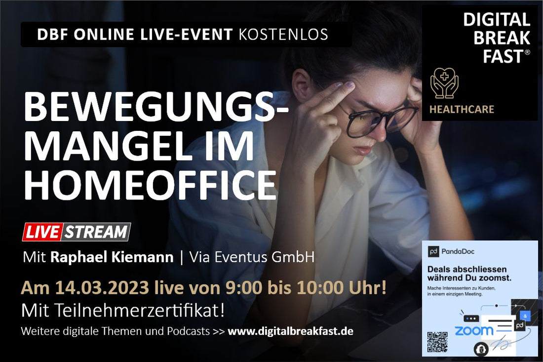 PODCAST EPISODE 134 | "Bewegungsmangel im Homeoffice" | Raphael Kiemann | Via Eventus GmbH | HEALTHCARE