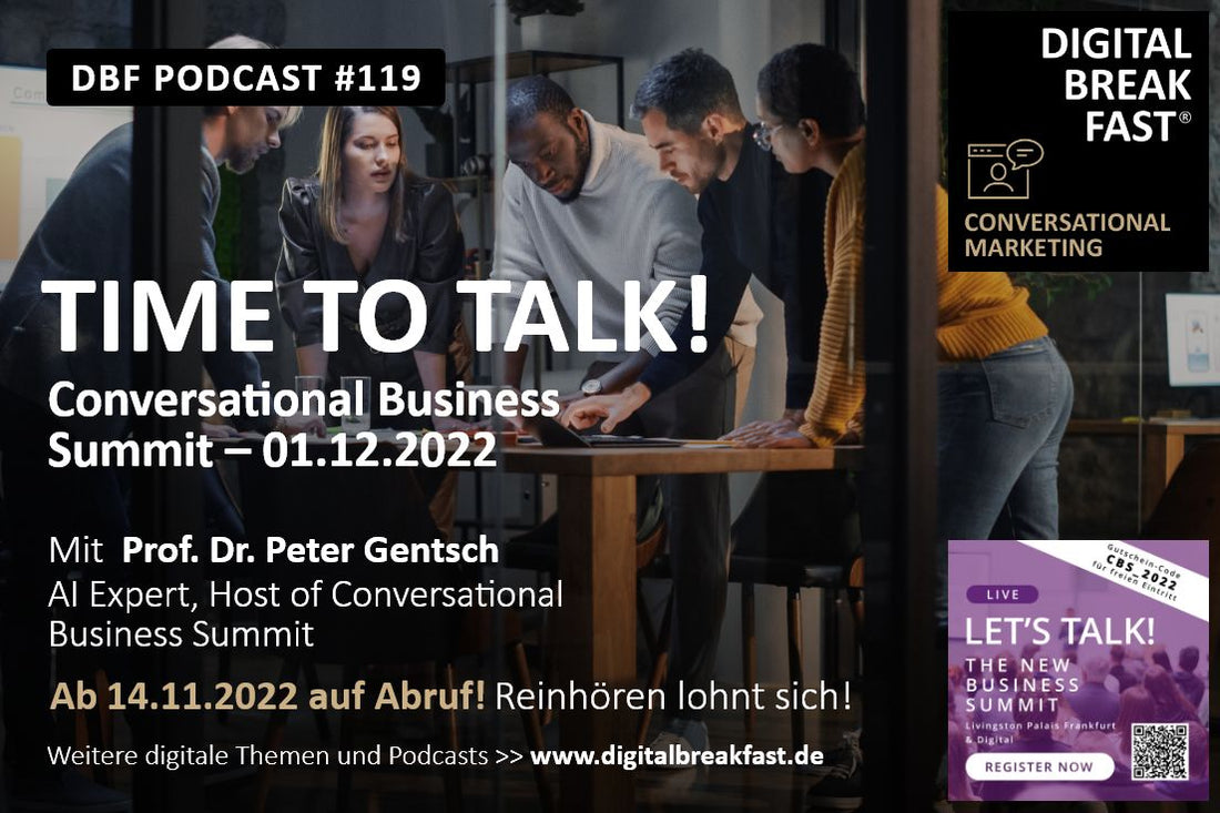 PODCAST EPISODE 119 | TIME TO TALK! Conversation Summit am 01.12.2022 in Frankfurt & Online