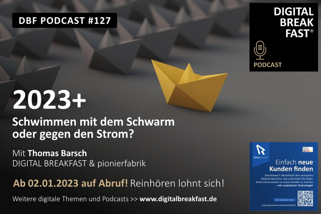 PODCAST EPISODE 127 | 2023+ | Schwimmen mit dem Schwarm oder gegen den Strom?