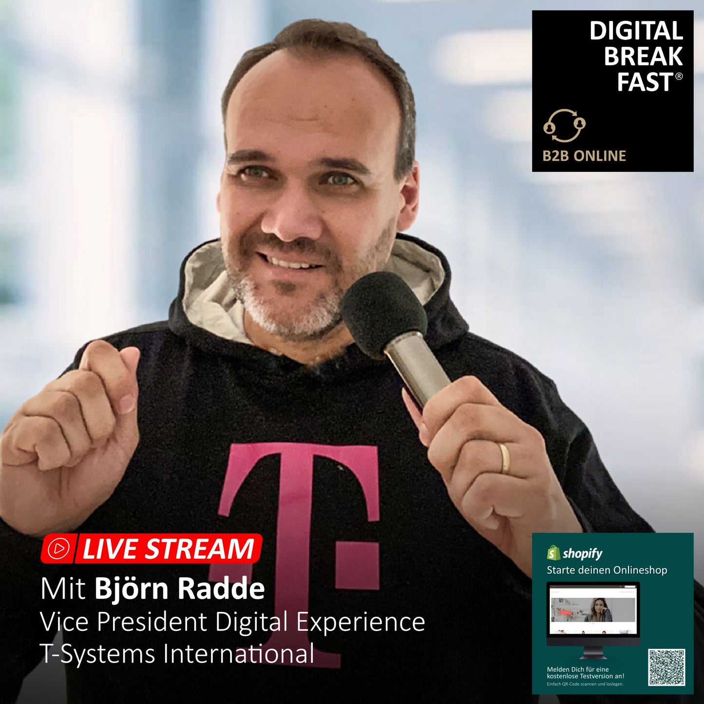 Fr, 08.12.2023 | "TALK: DIGITALES MARKETING - gestern - heute - morgen" | mit Björn Radde | T-Systems International