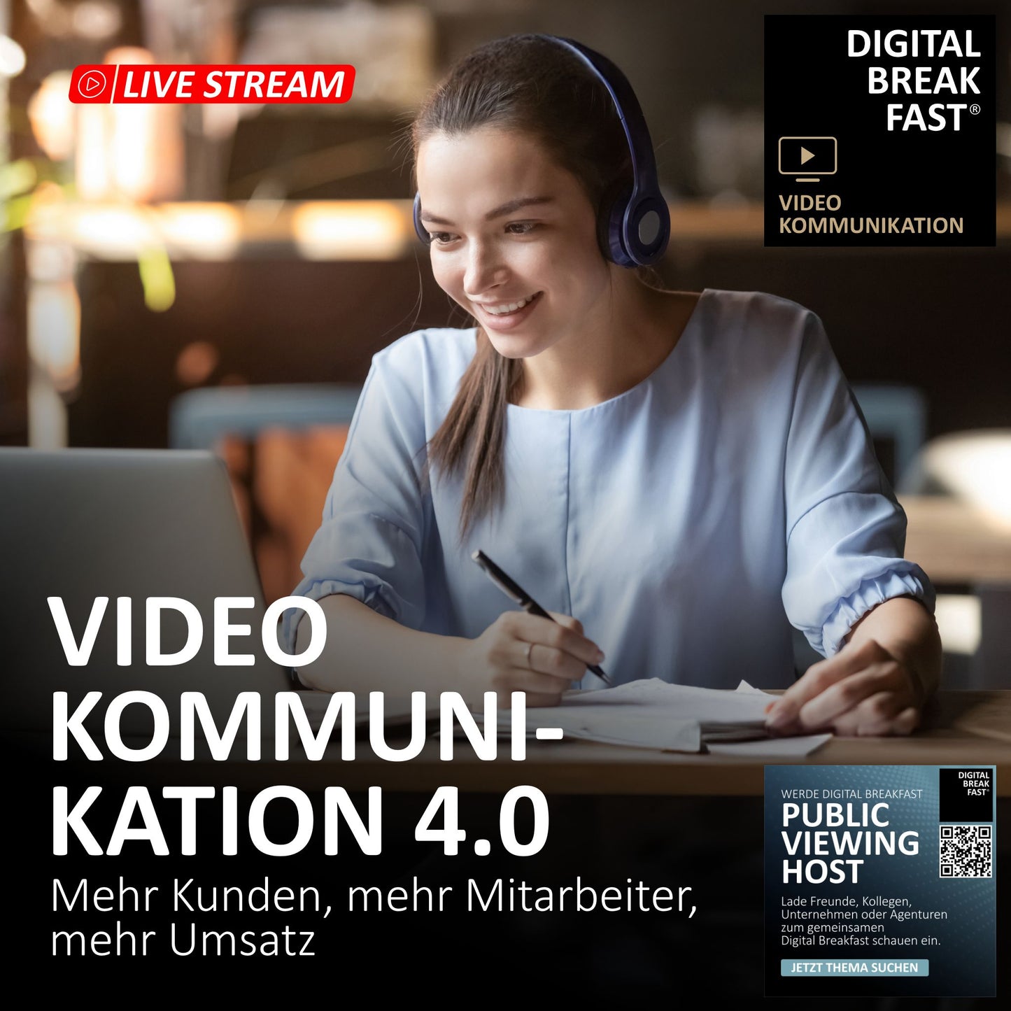 10.05.2024 | "VIDEOKOMMUNIKATION 4.0 - mehr Kunden, mehr Mitarbeiter, mehr Umsatz"