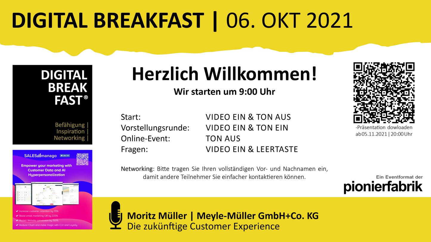 PRÄSENTATION | 06.10.2021 | "Die zukünftige Customer Experience" mit Moritz Müller | Meyle-Müller GmbH+Co. KG