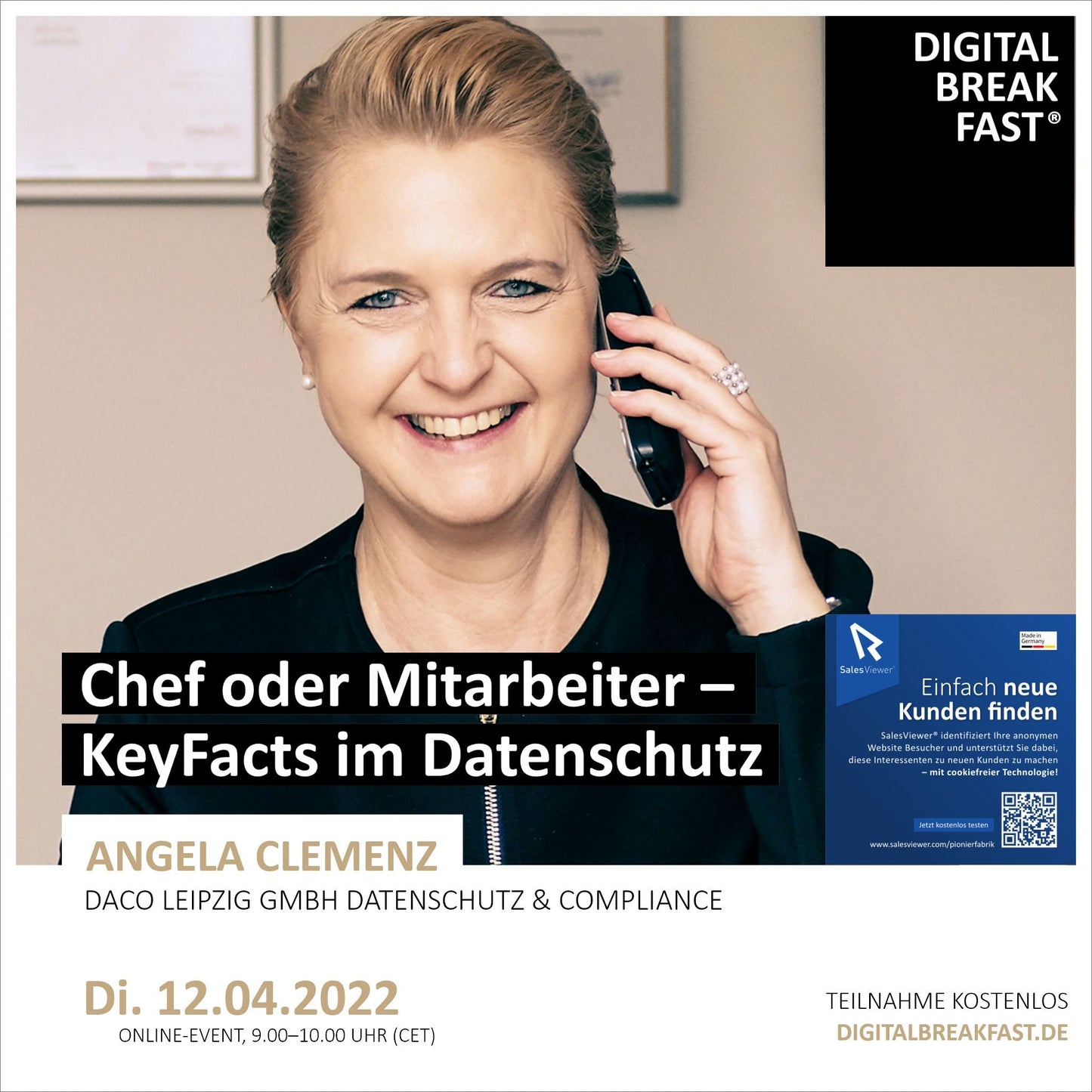PRÄSENTATION | 12.04.2022 | "Chef oder Mitarbeiter - KeyFacts im Datenschutz"