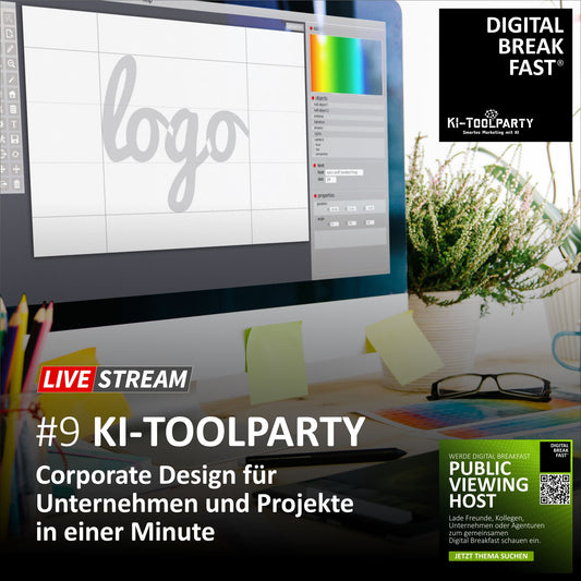 21.04.2023 | KI-TOOLPARTY Teil 9 "Corporate Design für Unternehmen und Projekte in einer Minute"