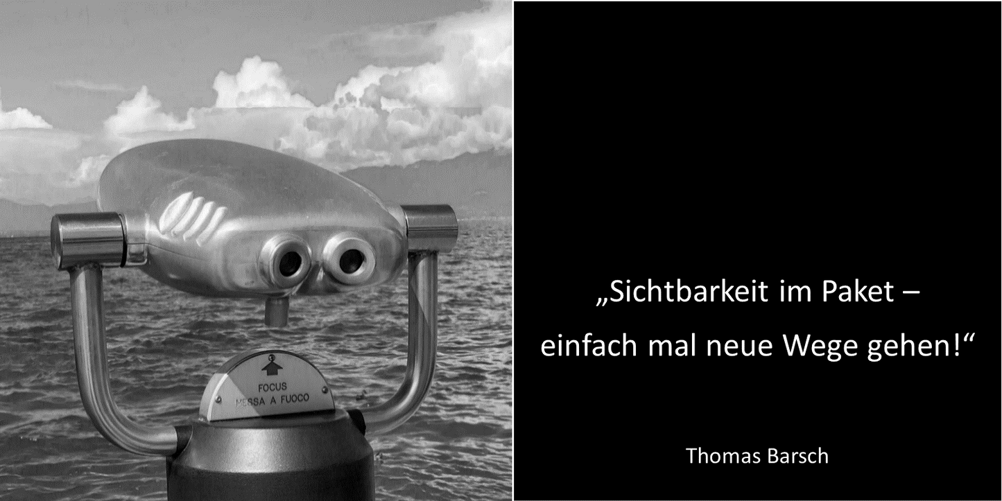 Sichtbarkeit im Paket – einfach mal neue Wege gehen!