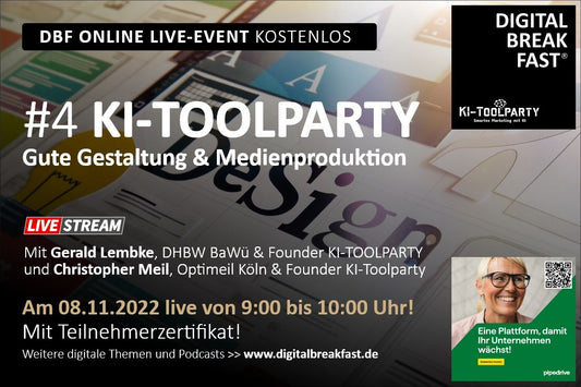 PODCAST EPISODE 113 | "Gute Gestaltung & Medienproduktion mit KI" | KI-TOOLPARTY #4 |