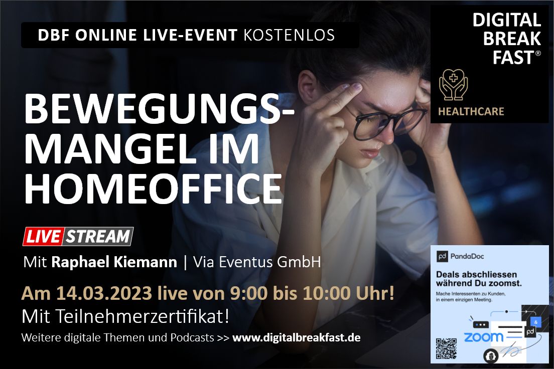 PODCAST EPISODE 134 | "Bewegungsmangel im Homeoffice" | Raphael Kiemann | Via Eventus GmbH | HEALTHCARE