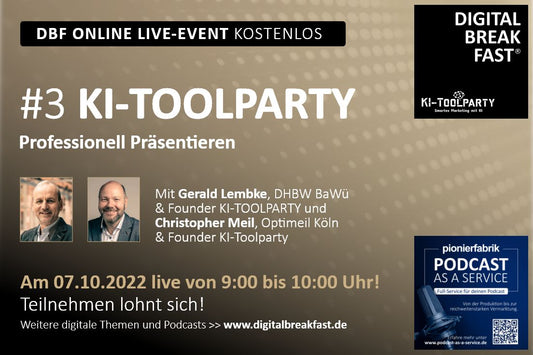 PODCAST EPIOSDE #108 I KI-TOOLPARTY #3 | Professionell präsentieren