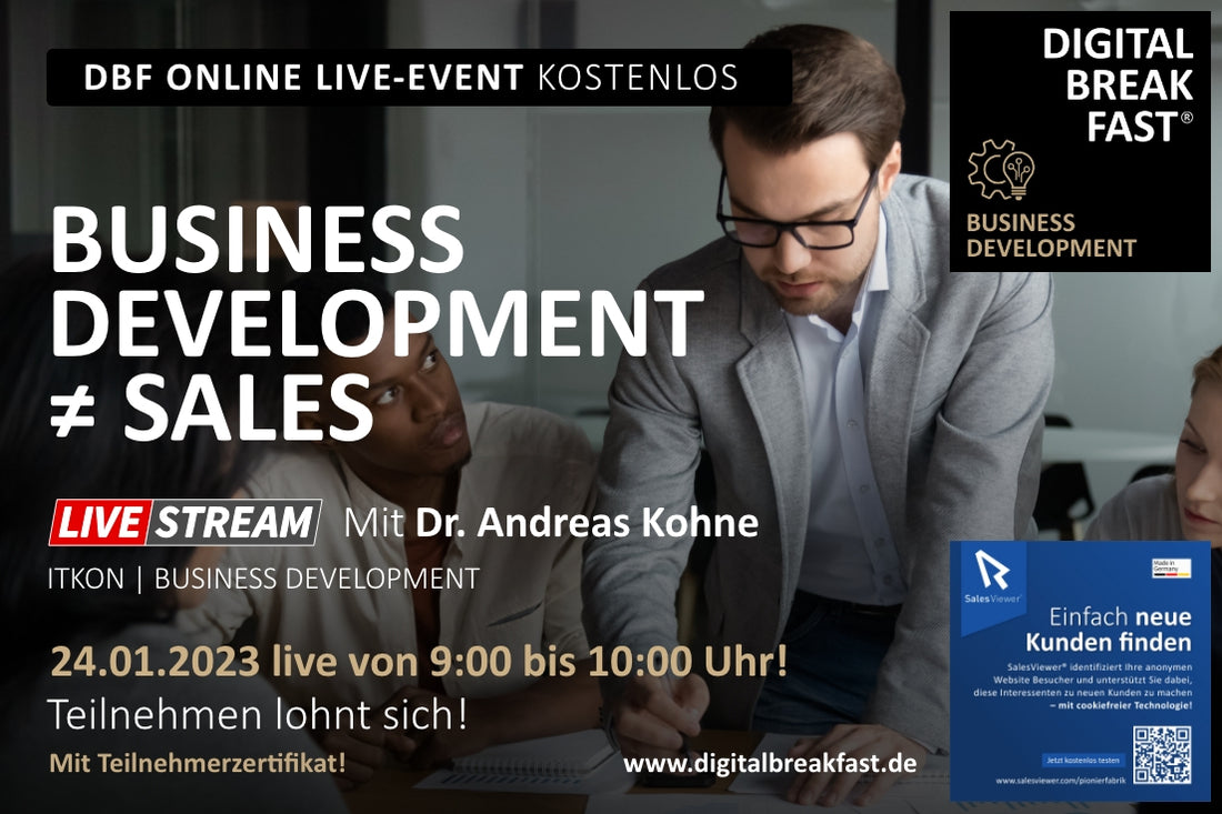 PODCAST EPISODE 129 | "Business Development ≠ Sales" | Dr. Andreas Kohne | IKON | BUSINESS DEVELOPMENT
