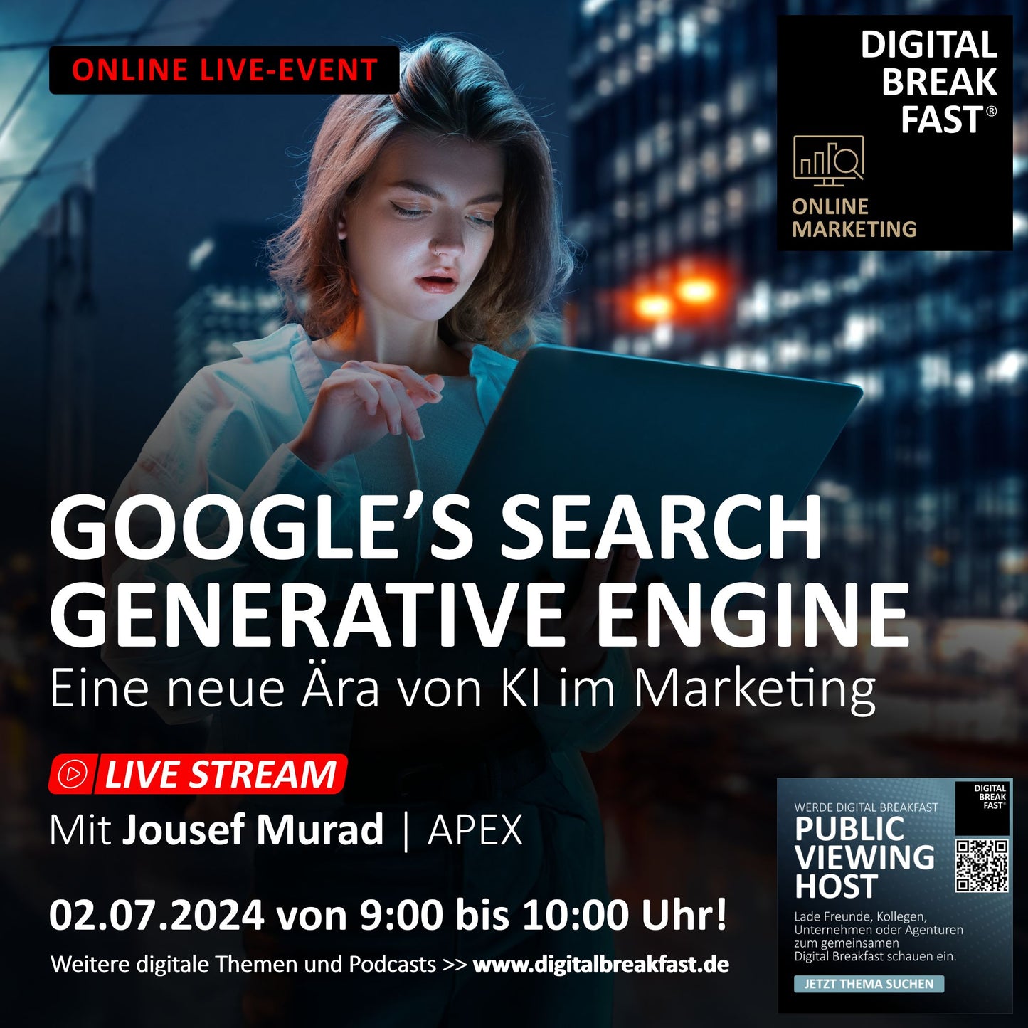 02.07.2024 | GOOGLE'S SEARCH GENERATIVE ENGINE - Eine neue Ära von KI im Marketing | Jousef Murad | APEX