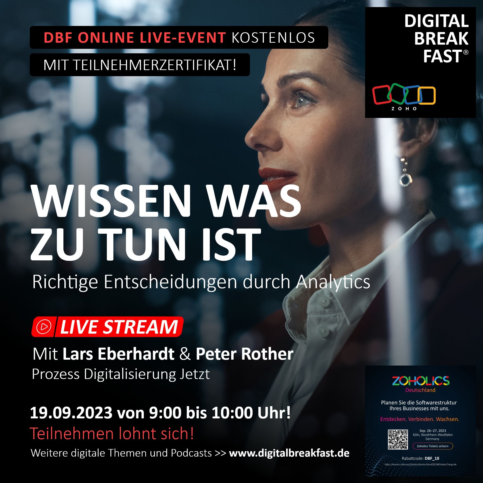 19.09.2023 |"Wissen was sie tun - Richtige Entscheidungen durch Analytics" | Lars Eberhardt und Peter Rother | Prozess Digitalisierung Jetzt