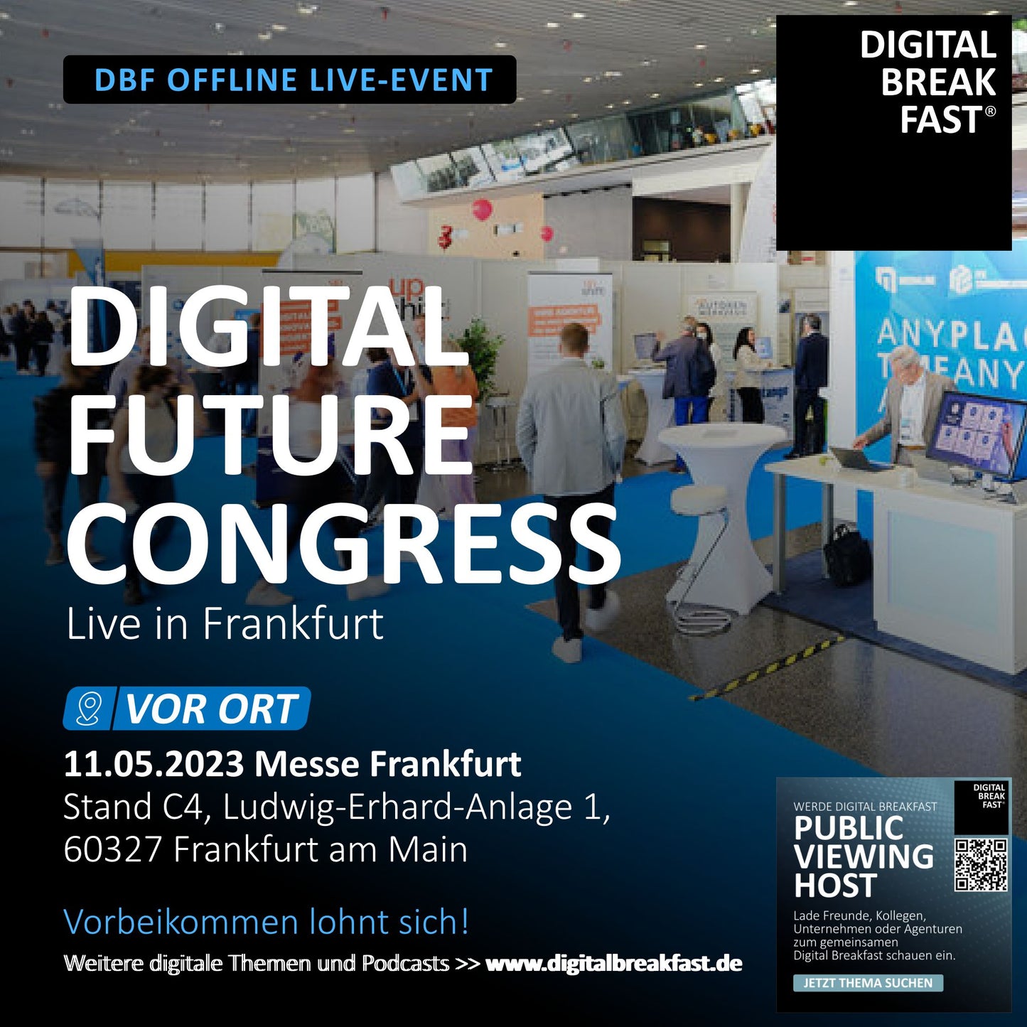11.05.2023 | VOR ORT | "Live vor Ort DIGITAL FUTUREcongress Frankfurt" | Thomas Barsch | DIGITAL BREAKFAST
