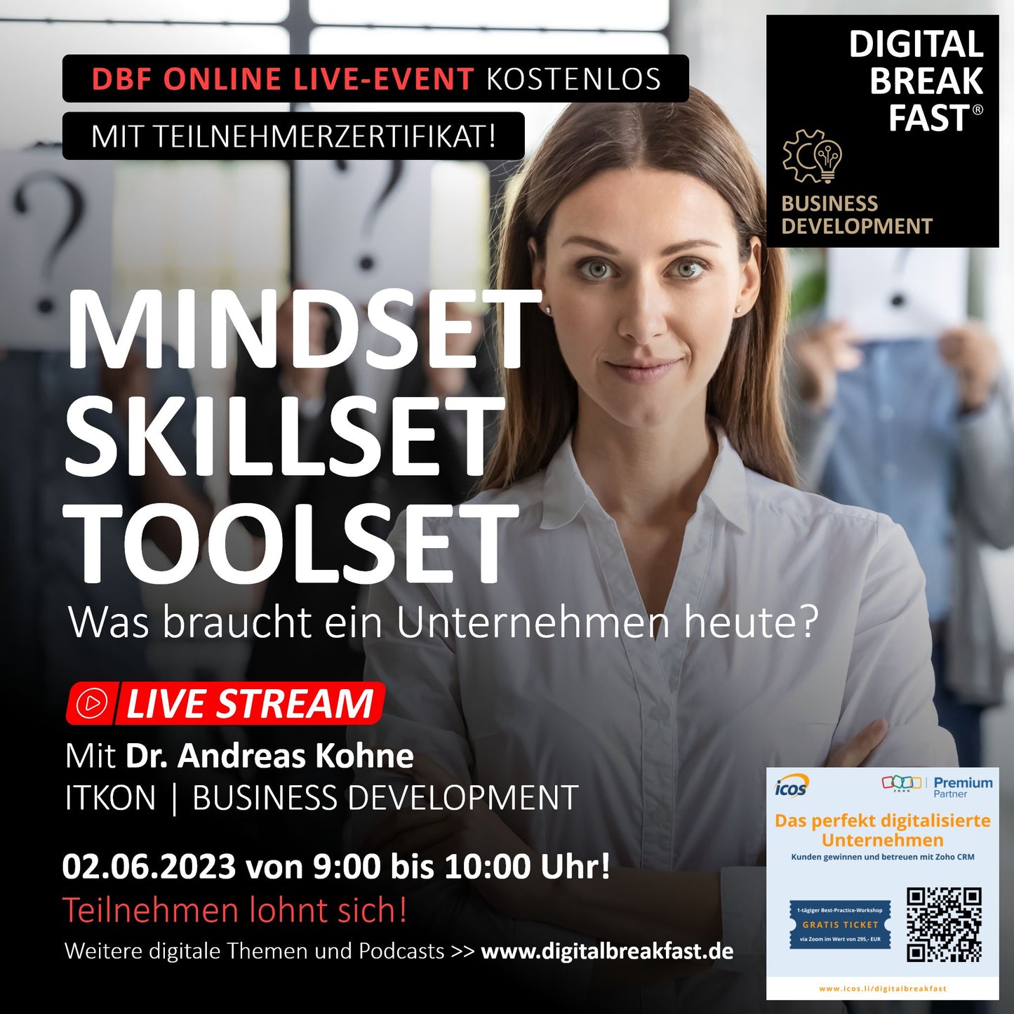 02.06.2023 | "Mindset, Skillset, Toolset - Was braucht ein Unternehmen heute?" | Dr. Andreas Kohne | Business Development