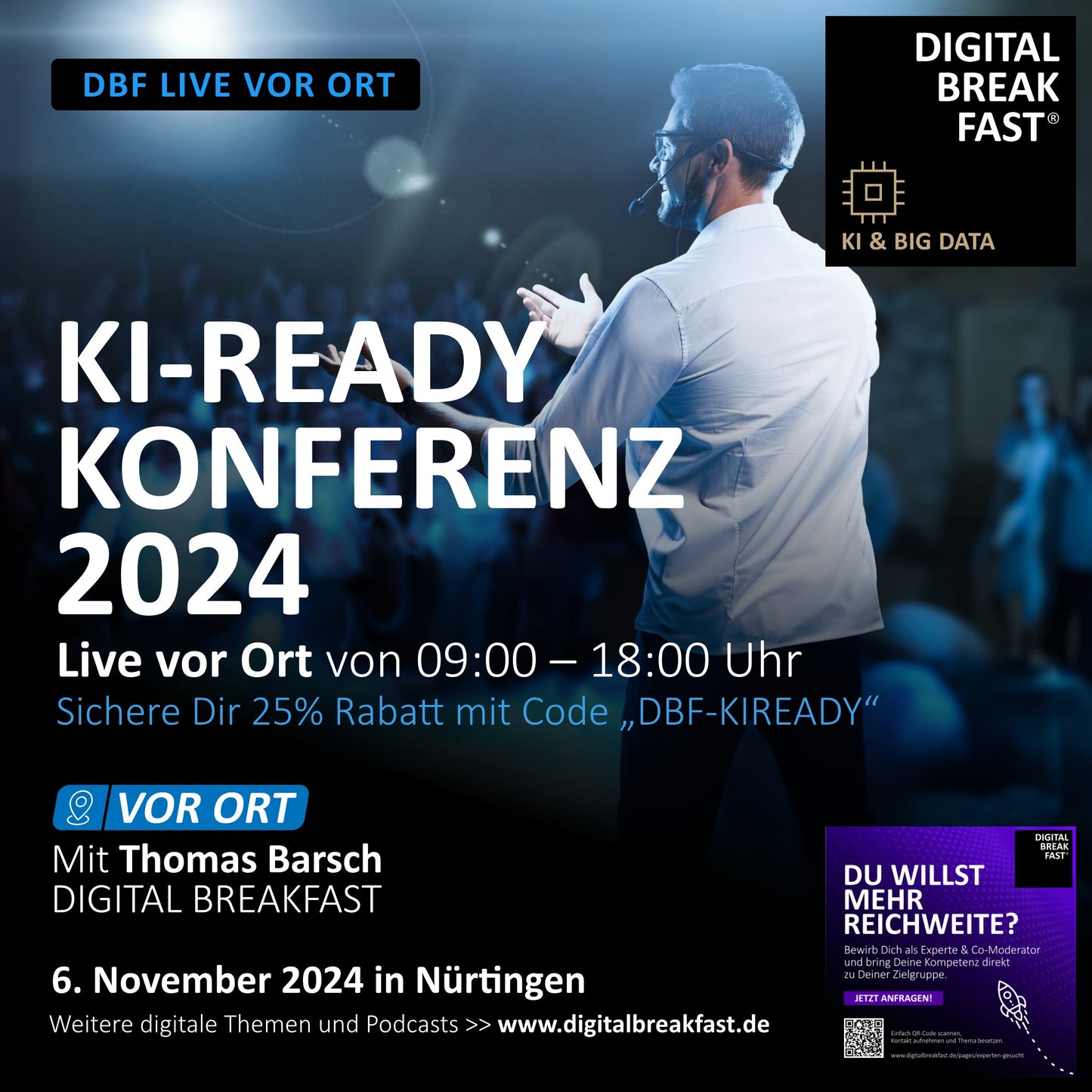 06.11.2024: "KI-READY DIE KI-ANWENDERKONFERENZ 2024" | VOR ORT