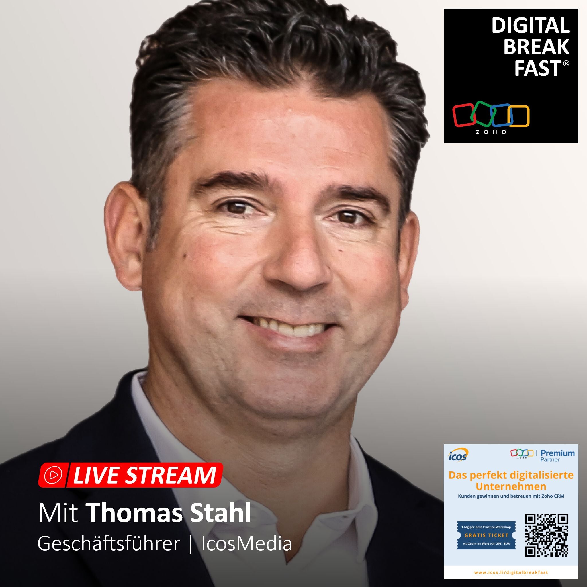 27.06.2023 | "10 Arten der Digitalisierung, die jedes Unternehmen braucht" | Thomas Stahl | IcosMedia | ZOHO