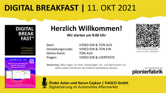 PRÄSENTATION | 11.10.2021 | "Digitalisierung im Automotive Aftermarket“ mit Önder Aslan und Harun Coşkun | FIASCO GmbH