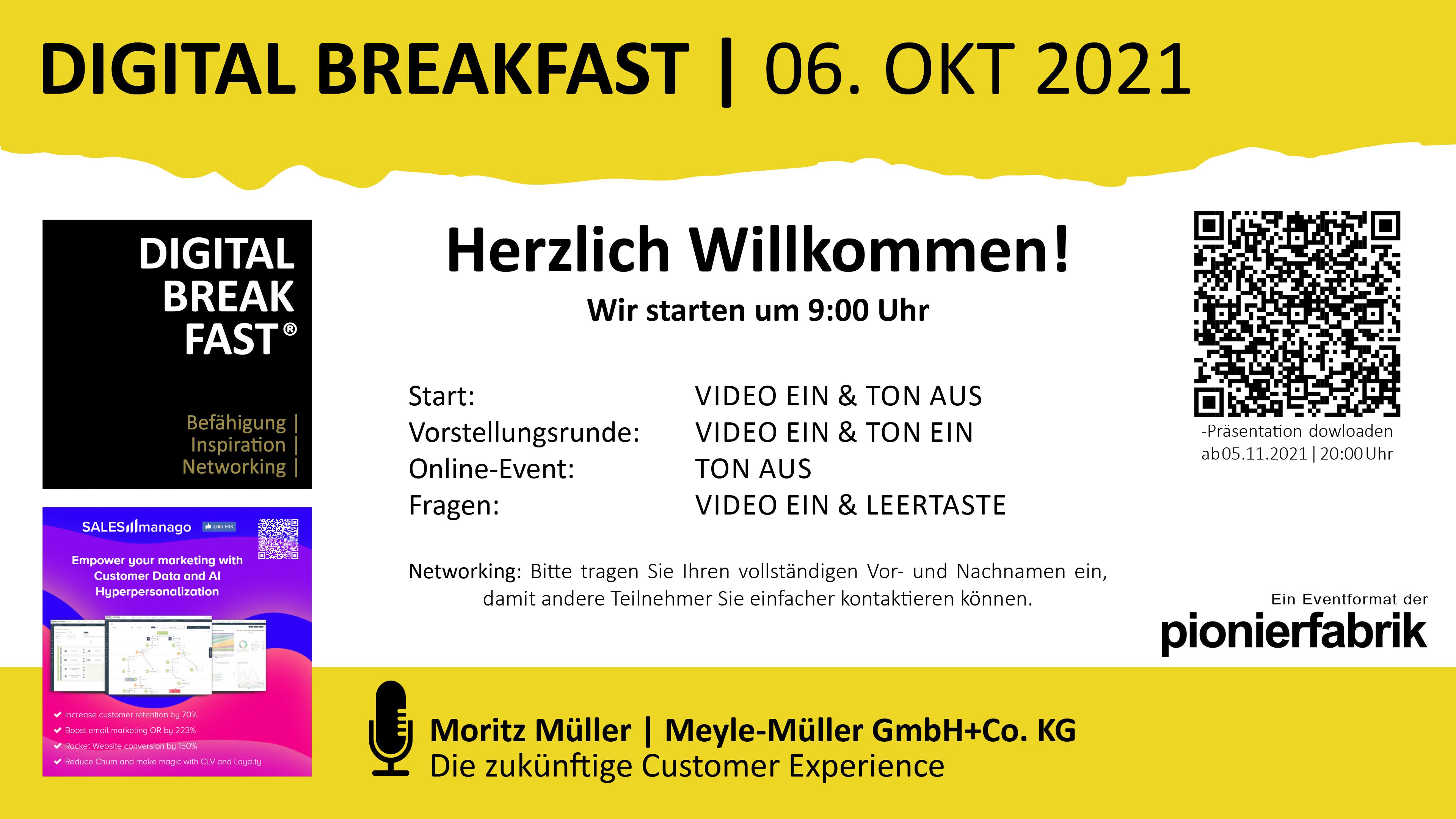 PRÄSENTATION | 06.10.2021 |  "Die zukünftige Customer Experience" mit Moritz Müller | Meyle-Müller GmbH+Co. KG