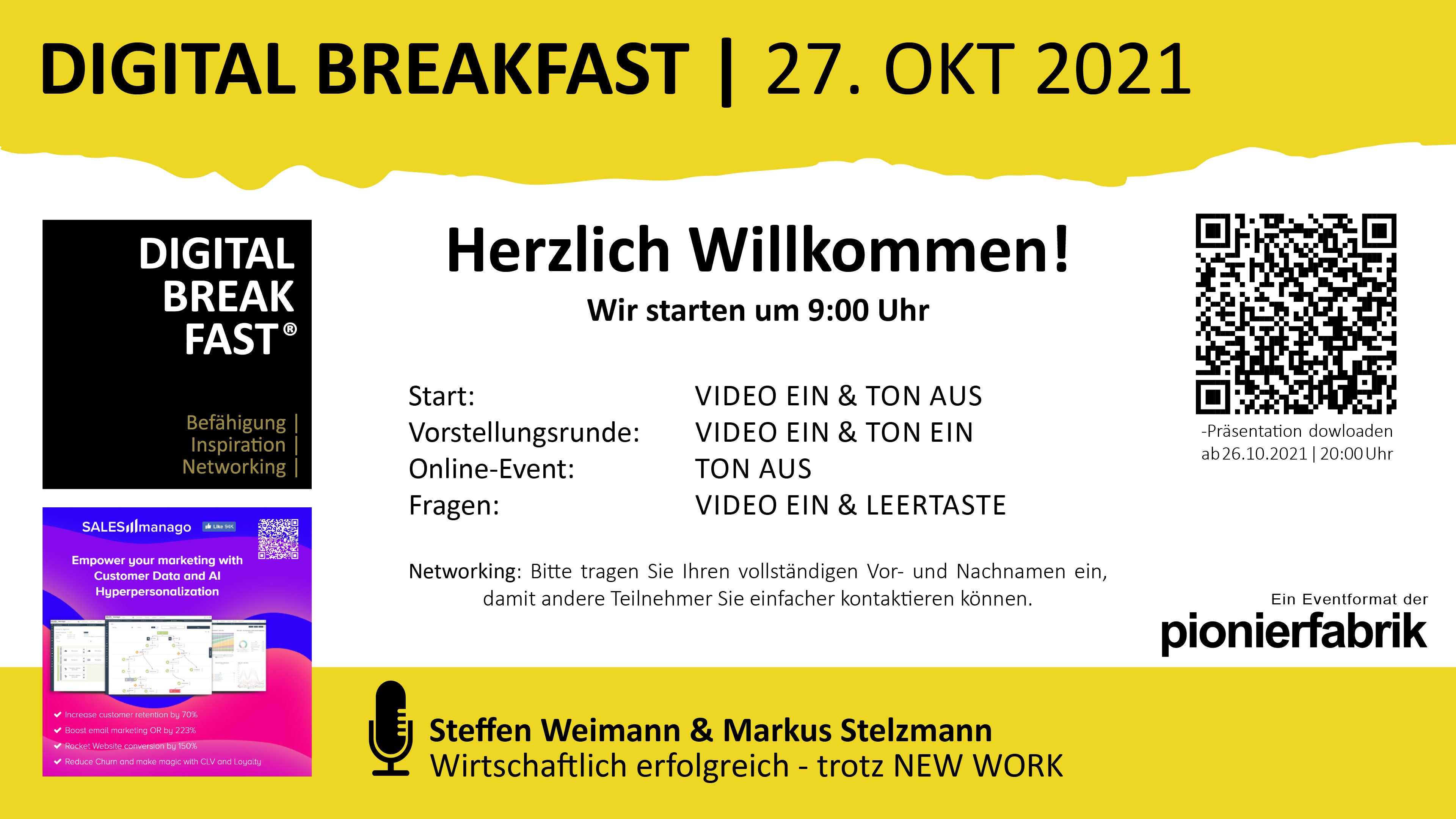 PRÄSENTATION | 27.10.2021 | "Wirtschaftlich erfolgreich - trotz NEW WORK"
