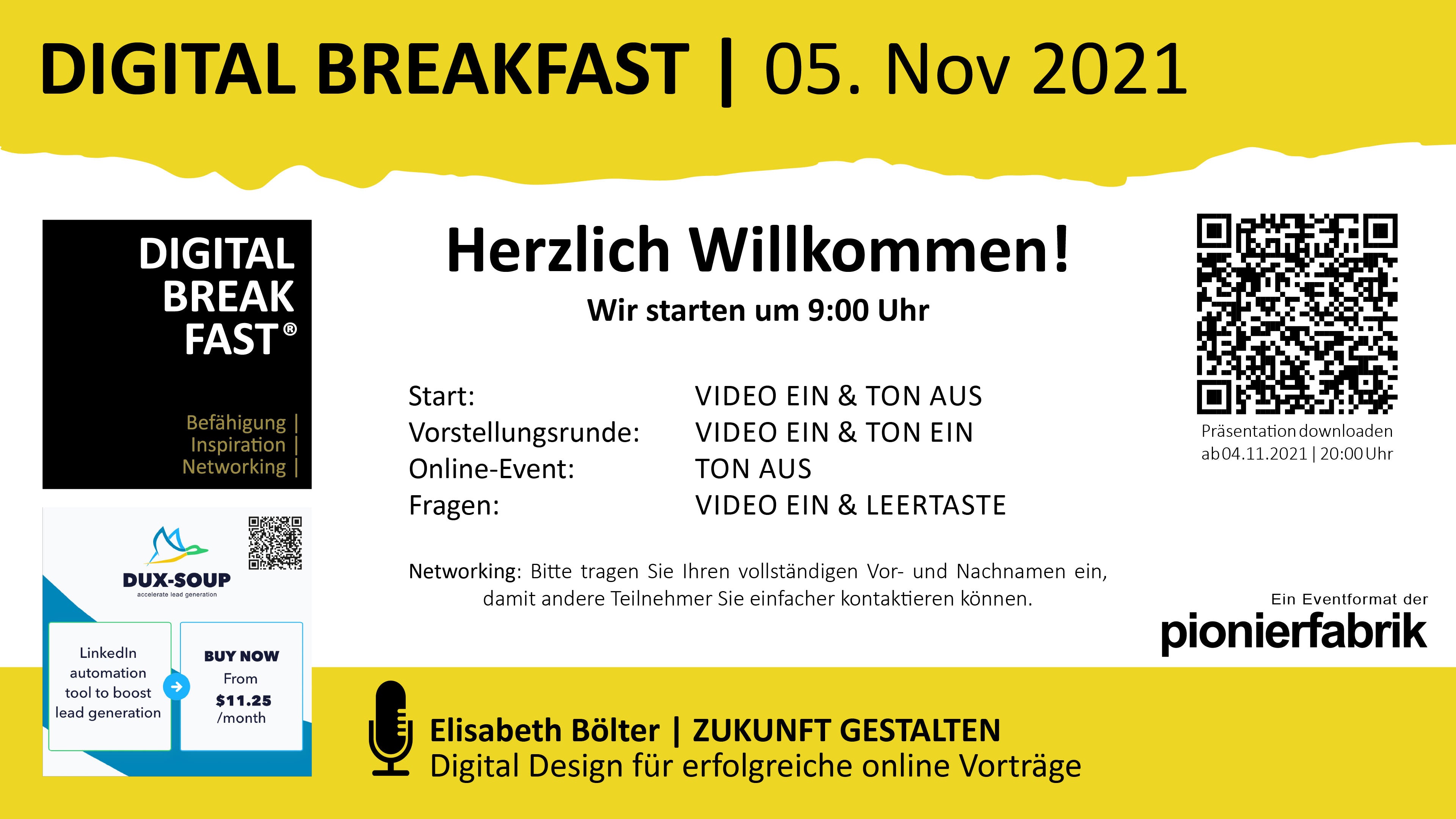 PRÄSENTATION | 05.11.2021 | "Digital Design für erfolgreiche online Vorträge"