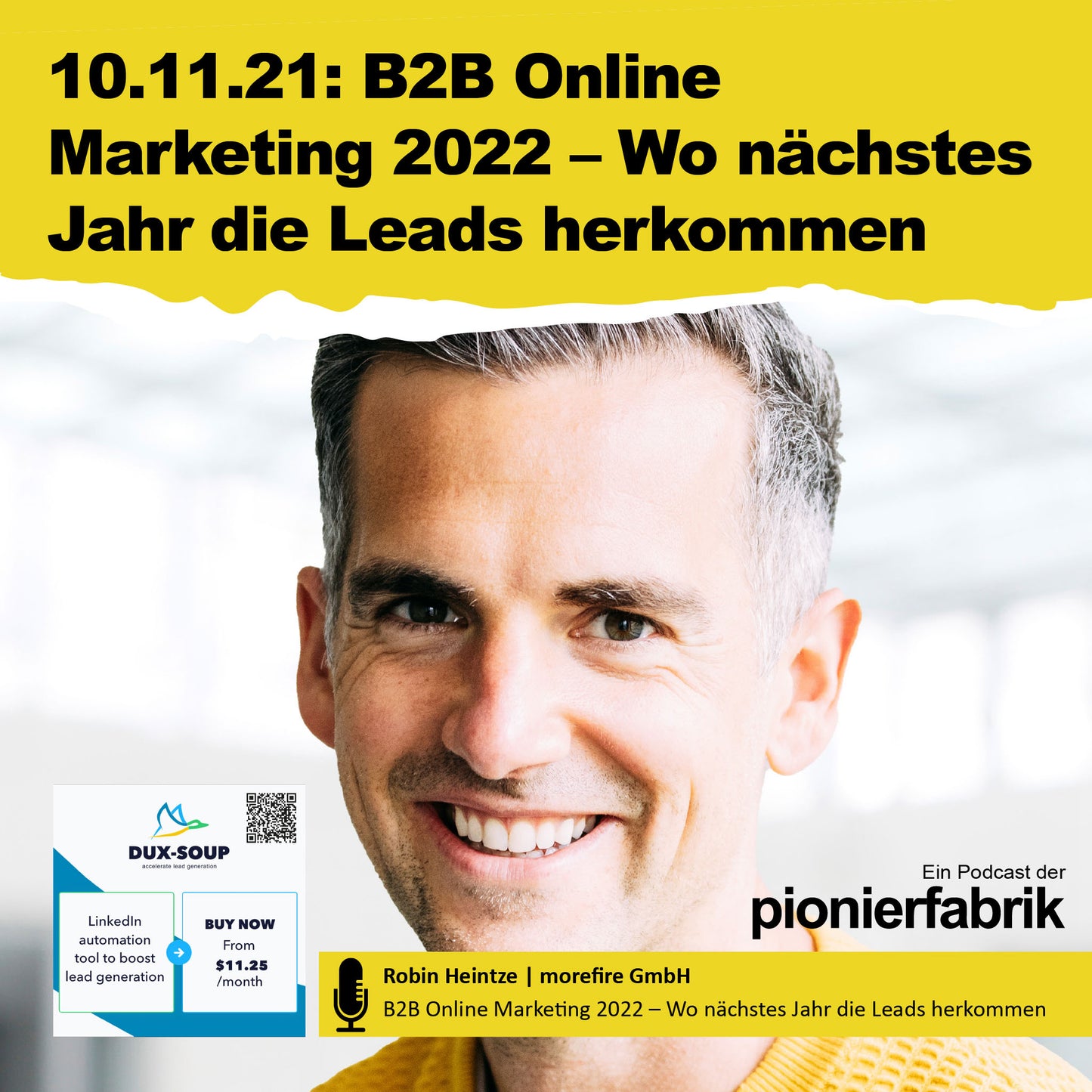 10.11.2021 | "B2B Online Marketing 2022 – Wo nächstes Jahr die Leads herkommen"