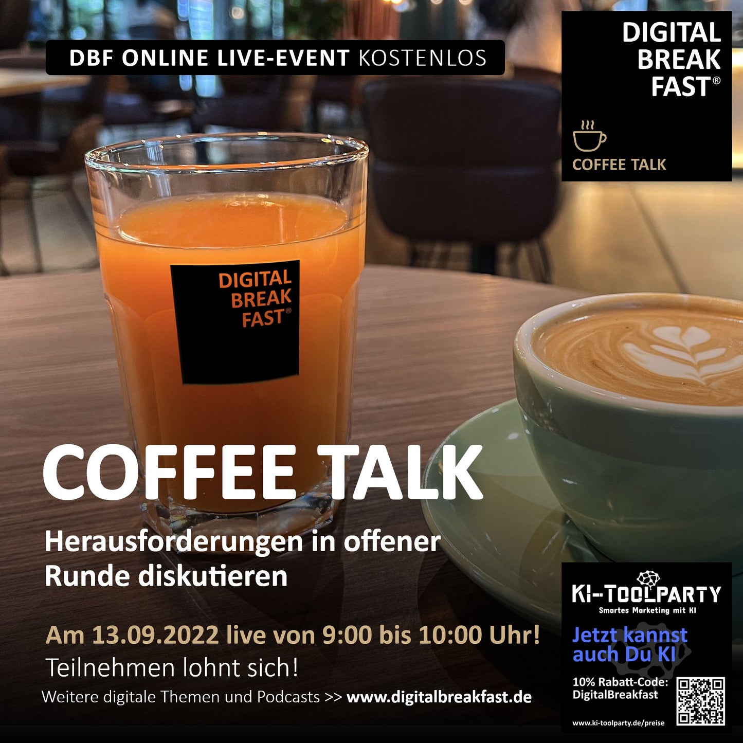 13.09.2022 | Coffee Talk | Herausforderungen in offener Runde diskutieren