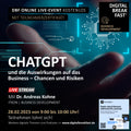 28.02.2023 | "ChatGPT und die Auswirkungen auf das Business / Chancen und Risiken" | Dr. Andreas Kohne | Business Development