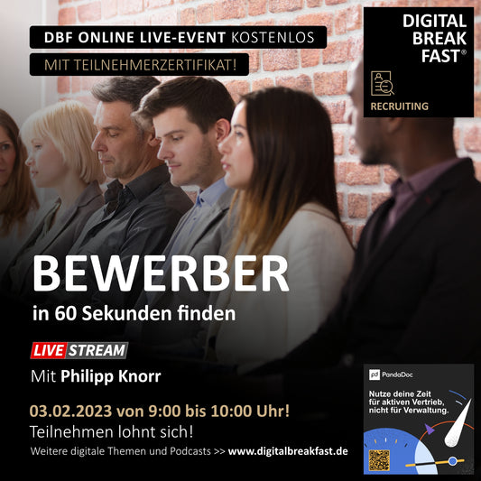 03.02.2023 | "Bewerber in 60 Sekunden finden"  | Philipp Knorr | Next Level Consulting GmbH | RECRUITING