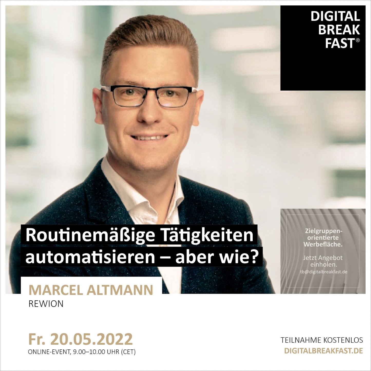 PRÄSENTATION | 20.05.2022 | "Routinemäßige Tätigkeiten automatisieren – aber wie?" mit Marcel Altmann | REWION