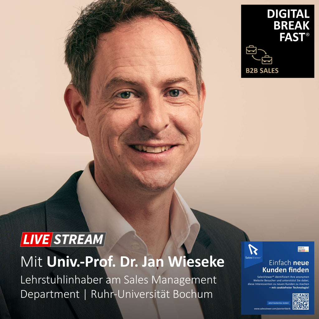 31.01.2023 | „SALESTEGY: Sales & Strategy verbinden - innovative Geschäftsmodelle zum Erfolg führen“ | Univ.-Prof. Dr. Jan Wieseke | Lehrstuhlinhaber am Sales Management Department | Ruhr-Universität Bochum