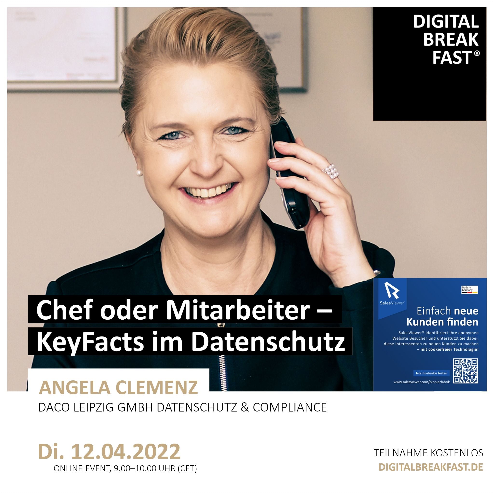 PRÄSENTATION | 12.04.2022 | "Chef oder Mitarbeiter - KeyFacts im Datenschutz"