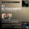 06.09.2022 | KI-TOOLPARTY #2 "Schneller und besser Texten mit KI Marketing" |  Gerald Lembke | DHBW BAWÜ & Founder KI-Toolparty & Christopher Meil | Optimeil Köln & Founder KI-Toolparty