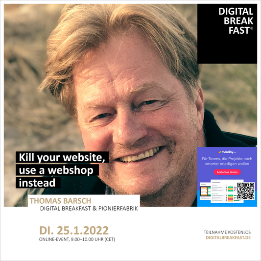 25.01.2022 | "Kill your website, use a webshop instead"