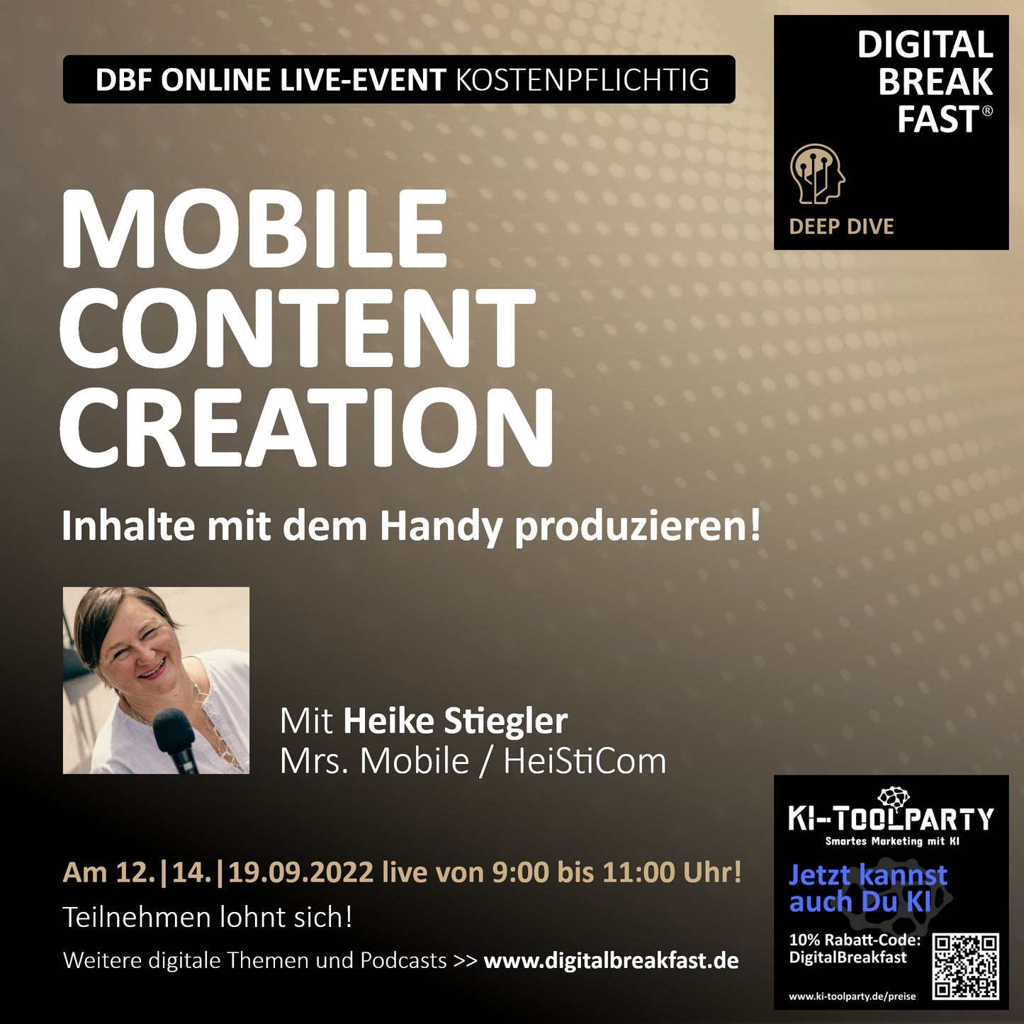 DEEP DIVE | "Mobile Content Creation" mit Heike Stiegler