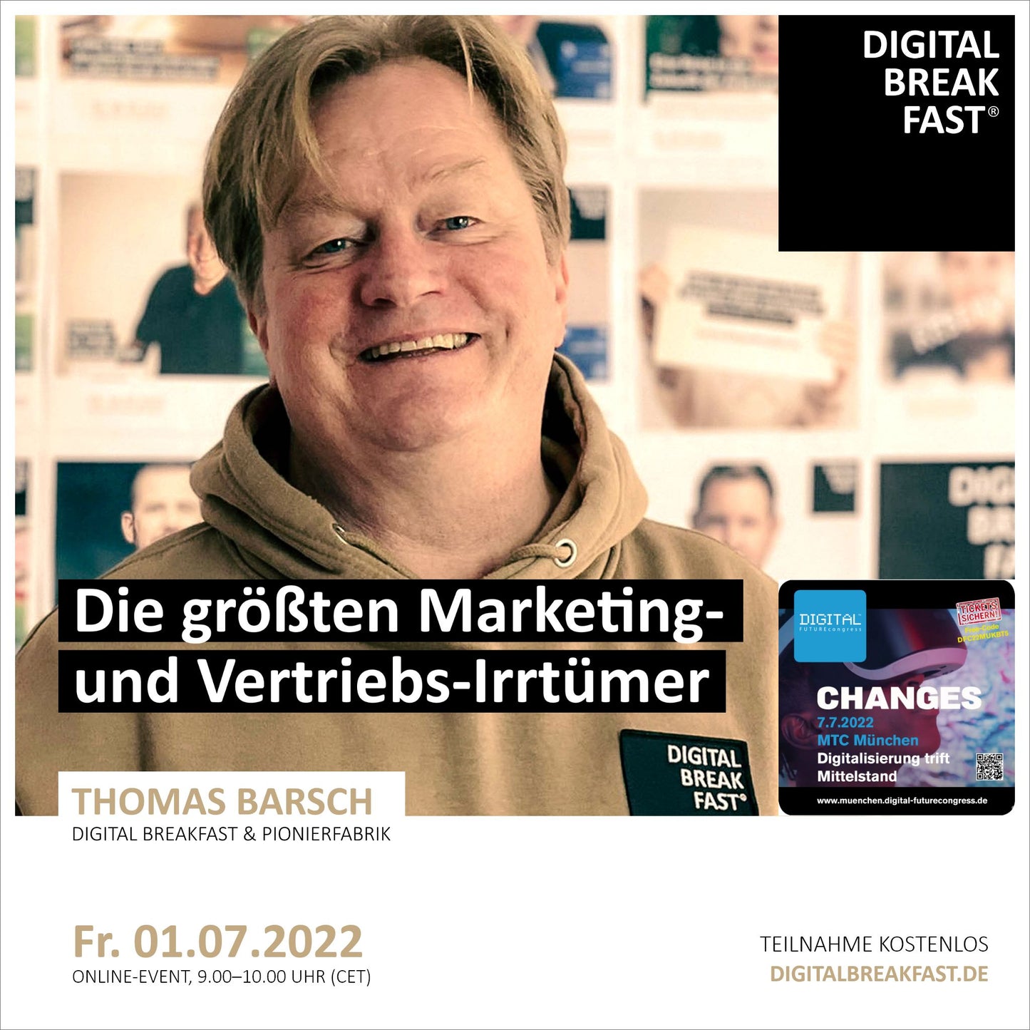 01.07.2022 | "Die größten Marketing- & Vertriebs-Irrtümer" | Thomas Barsch | DIGITAL BREAKFAST