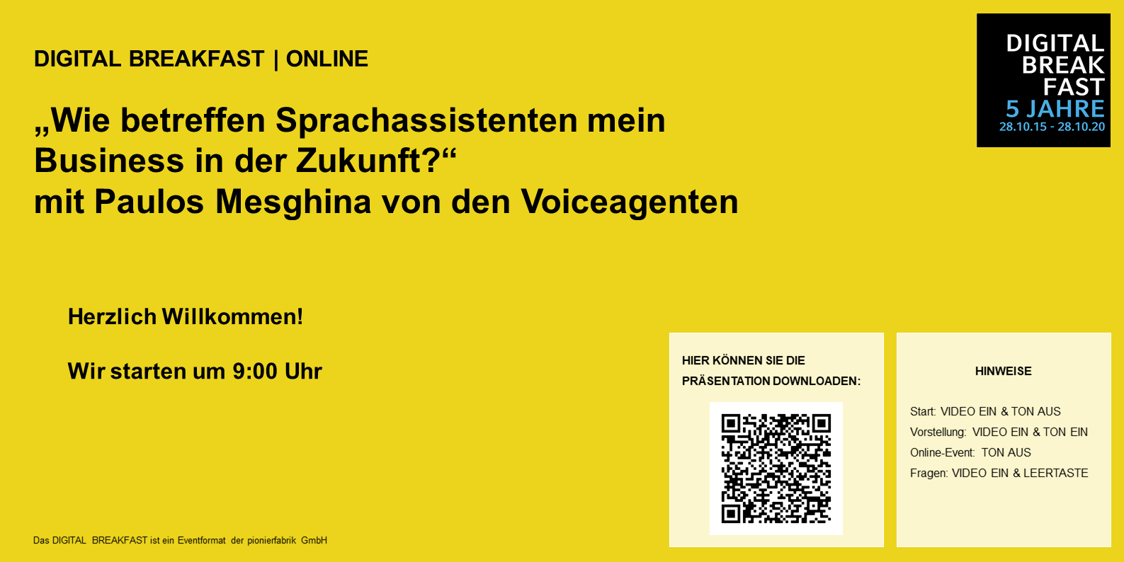Präsentation | „Wie betreffen Sprachassistenten mein Business in der Zukunft?“