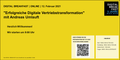 PRÄSENTATION | 12.02.2021 | "Erfolgreiche Digitale Vertriebstransformation" mit Andreas Umlauft