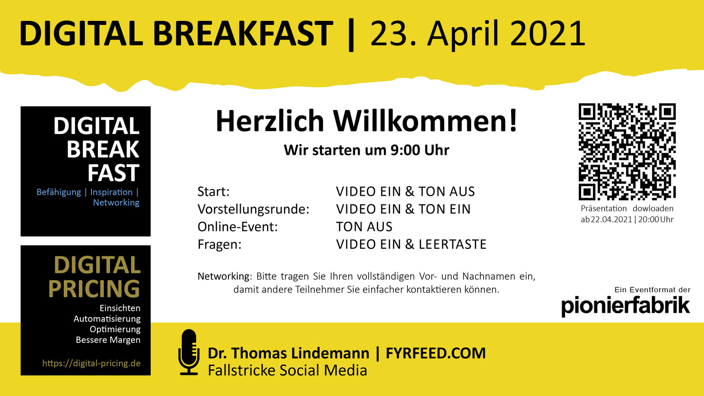 PRÄSENTATION | 23.04.2021 | "Fallstricke Social Media" mit Dr. Thomas Lindemanne